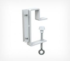  Струбцина с вертикальным П-держателем вывесок и отгибом CLAMP HOLDER-L90