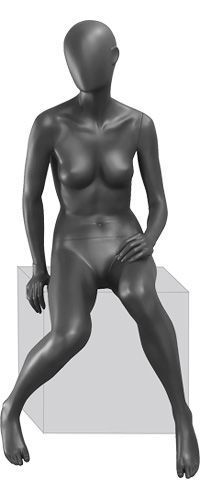 GREY 05F-03M \ Манекен женский, сидячий