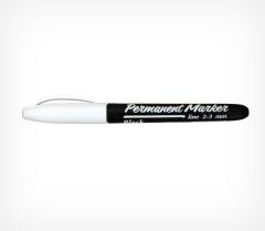  Маркер перманентный толщиной линии 2-3 мм цвет черный PERMANENT MARKER