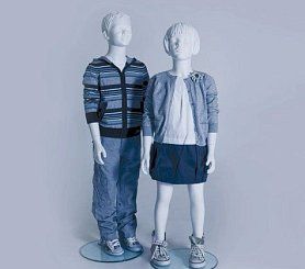 Манекены детские Kids (скульптурные белые)