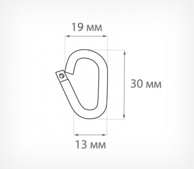  Кольцо пластиковое овальной формы P-RING