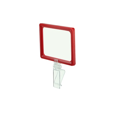  Комплект на клипсе FRAME CLAMP с рамкой PF-A6, цвет красный