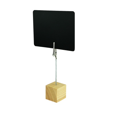  Держатель ценника с зажимом WOODEN CUBE-CLIP