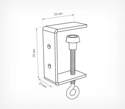  Струбцина с двумя отверстиями CLAMP HOLE