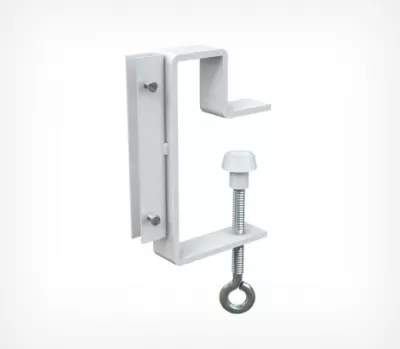  Струбцина с вертикальным П-держателем вывесок и отгибом CLAMP HOLDER-L90
