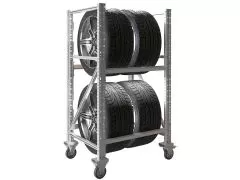  Стеллаж MS PRO 1350/781X606 передвижной для хранения 4 шин