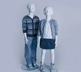 Манекены детские Kids (скульптурные белые)